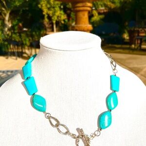 Turquoise and Silver Necklace
